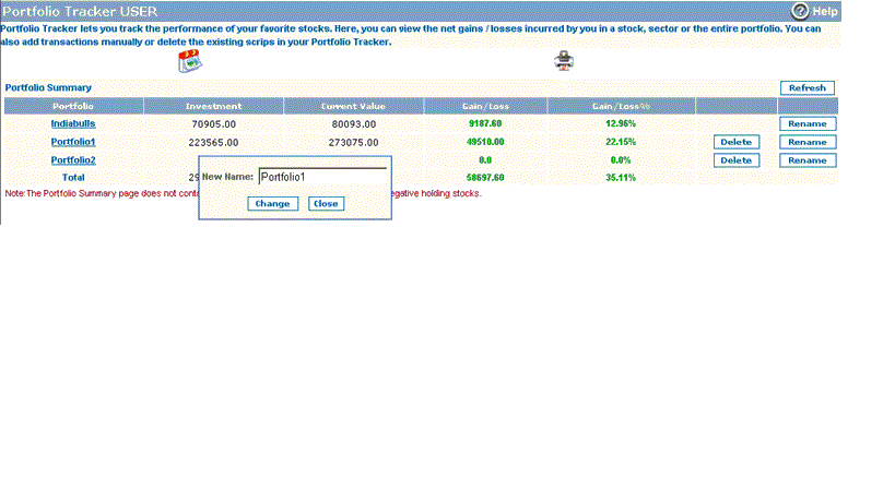 Rename your portfolio