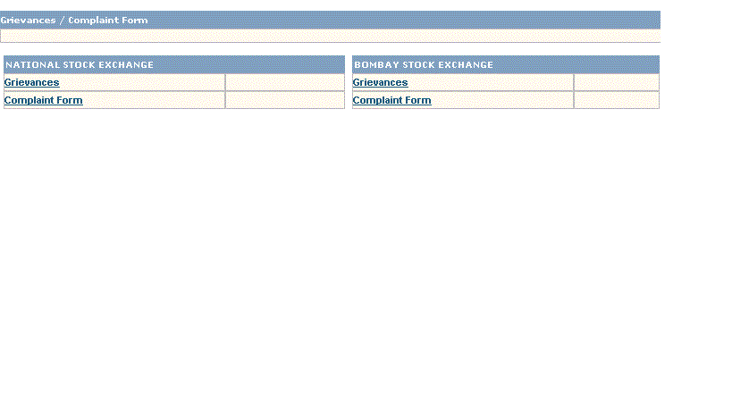 Post your grievances and complaint to the exchange