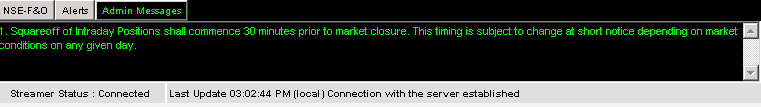 Keep yourself attune with market through Message Window